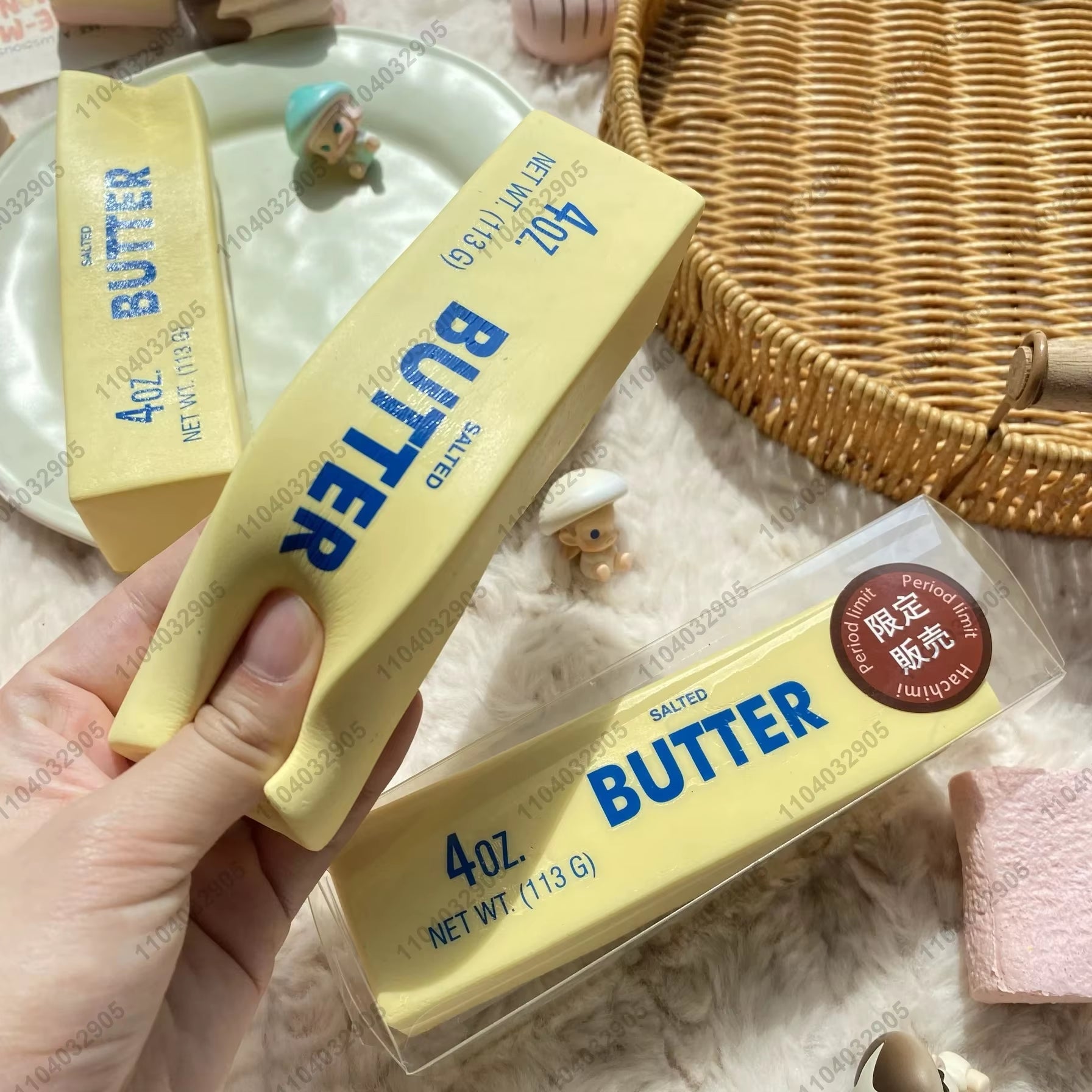 Butter Stick Squishy Toy Slow Rising Squeeze Toy Butter Bar Brick Squishy Fidget Toy anti Stress Release Hand Relax Gift Toy