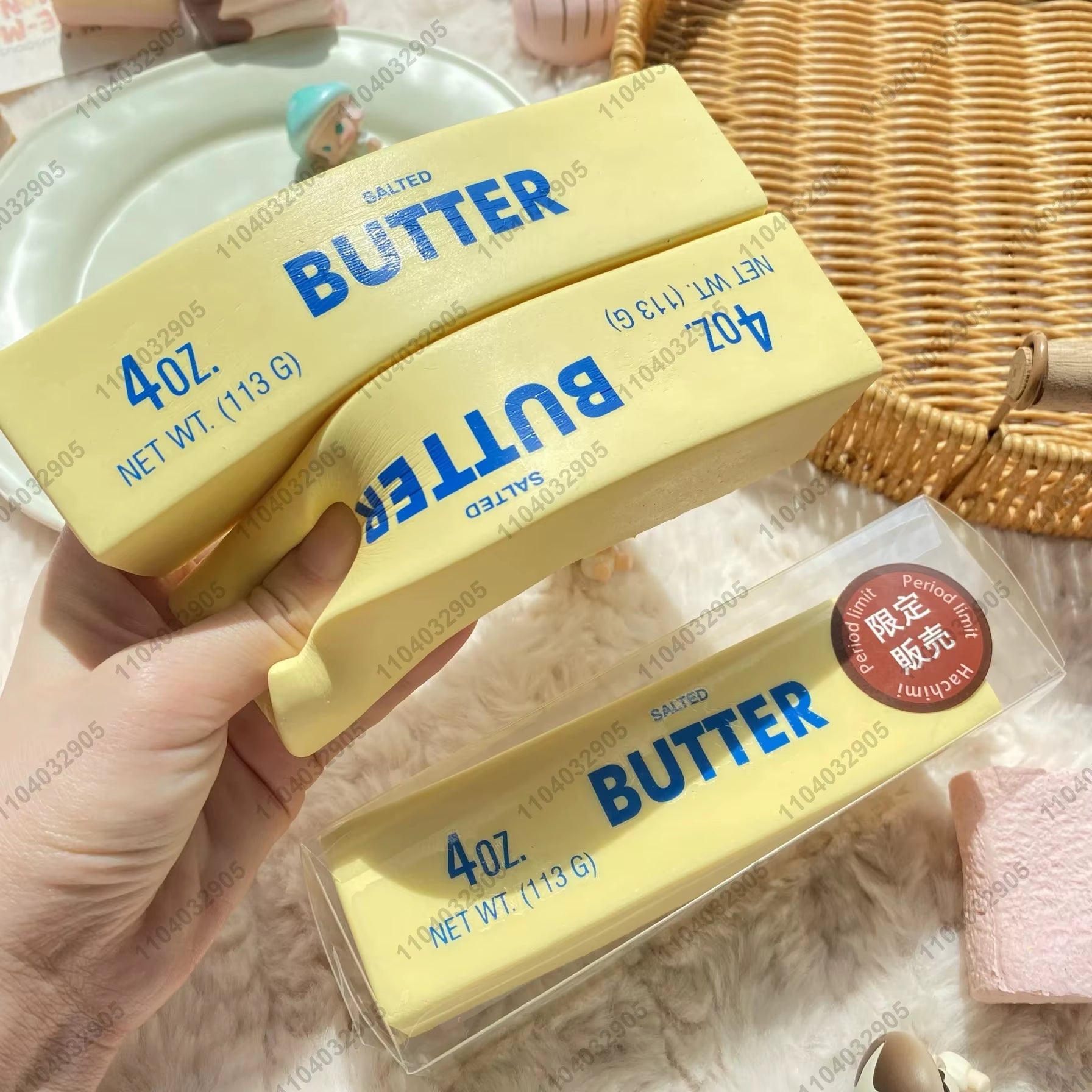 Butter Stick Squishy Toy Slow Rising Squeeze Toy Butter Bar Brick Squishy Fidget Toy anti Stress Release Hand Relax Gift Toy